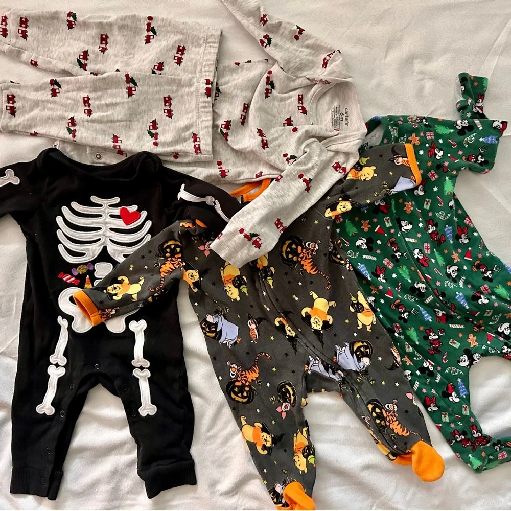 Carter's ,Black skeleton, old navy , Disney.